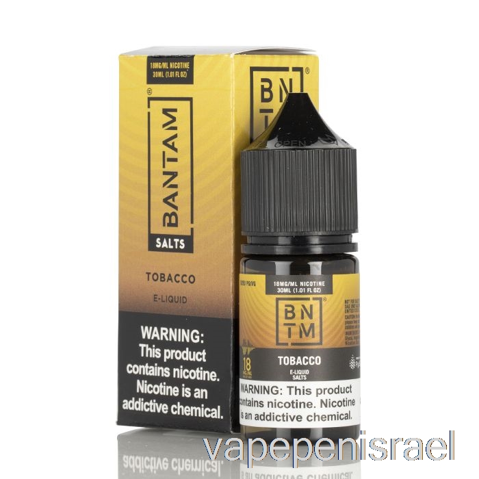 מלחי טבק חד פעמי Vape ישראל - Vape Bantam - 30 מ"ל 18 מ"ג